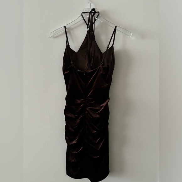 AKIRA Brown Dress Size Small - Picture 3 of 5